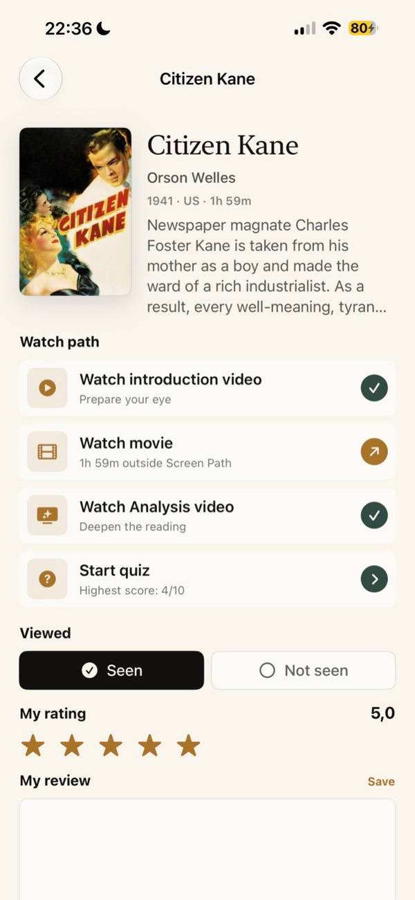 Citizen Kane film details and watch path